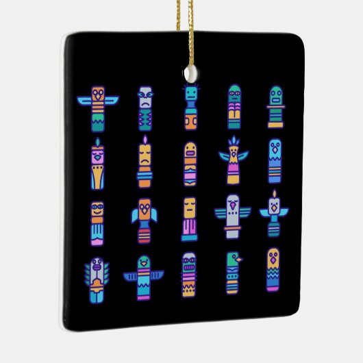 Haida Animals Native Canadian Native Pride Keramisch Ornament (Rechts)