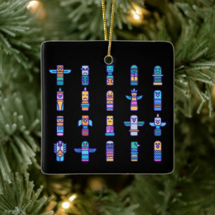 Haida Animals Native Canadian Native Pride Keramisch Ornament