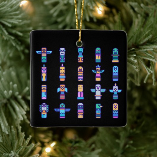 Haida Animals Native Canadian Native Pride Keramisch Ornament (Boom)