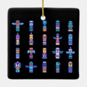 Haida Animals Native Canadian Native Pride Keramisch Ornament (Achterkant)