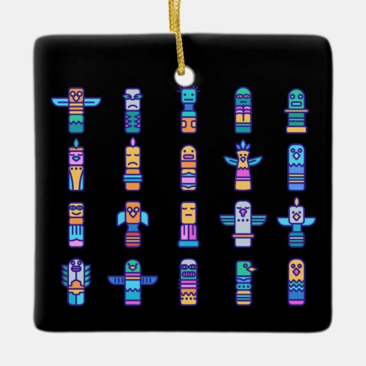 Haida Animals Native Canadian Native Pride Keramisch Ornament (Voorkant)