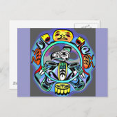 Haida Art Briefkaart (Voorkant / Achterkant)