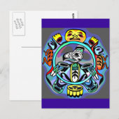 Haida Art Briefkaart (Voorkant / Achterkant)