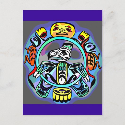 Haida Art Briefkaart (Voorkant)