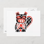 HAIDA BEAVER BRIEFKAART (Voorkant / Achterkant)