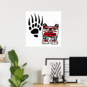 Haida Beer en Claw Poster (Thuiskantoor)