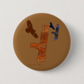 HAIDA-COLLECTIE RONDE BUTTON 5,7 CM (Voorkant)