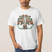 Haida Double Thunderbird Native Art T-shirt (Voorkant)
