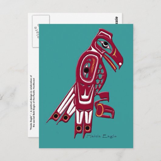 HAIDA EAGLE BRIEFKAARTEN (Voorkant / Achterkant)