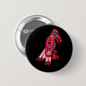 HAIDA EAGLE-Collectie Ronde Button 5,7 Cm (Voorkant /achterkant)