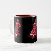 HAIDA EAGLE-Collectie Tweekleurige Koffiemok (Voorkant links)