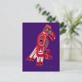 Haida Eagle Native American Wildlife Design Briefkaart (Staand voorkant)