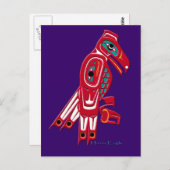 Haida Eagle Native American Wildlife Design Briefkaart (Voorkant / Achterkant)