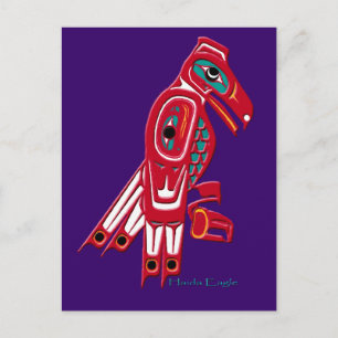 Haida Eagle Native American Wildlife Design Briefkaart