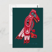 Haida Eagle Native American Wildlife Design Briefkaart (Voorkant / Achterkant)
