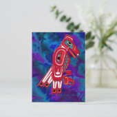 Haida Eagle Native American Wildlife Design Briefkaart (Staand voorkant)