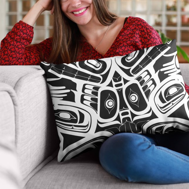 Haida Eagle Thunderbird Northwest Columbia Accent Kussen (Creator heeft geüpload)