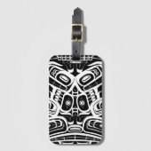 Haida Eagle Thunderbird Northwest Columbia Bagagelabel (Voorkant (verticaal))