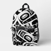 Haida Eagle Thunderbird Northwest Columbia Bedrukte Rugzak (Voorkant)