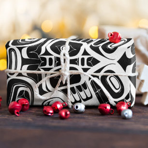 Haida Eagle Thunderbird Northwest Columbia Cadeaupapier