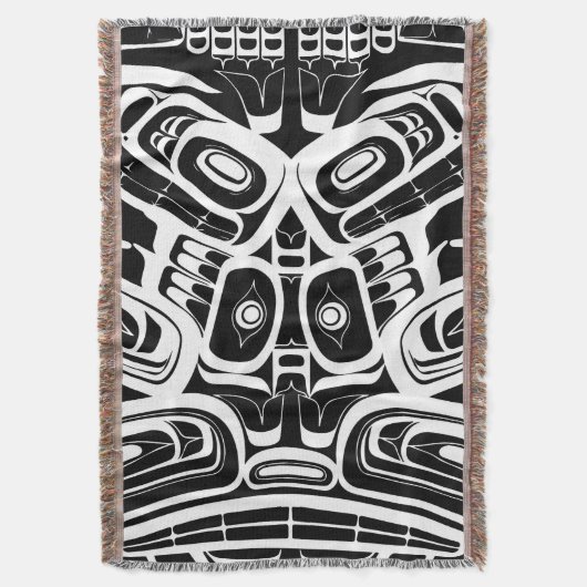 Haida Eagle Thunderbird Northwest Columbia Deken (Voorkant Verticaal)