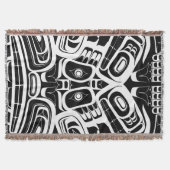 Haida Eagle Thunderbird Northwest Columbia Deken (Voorkant)