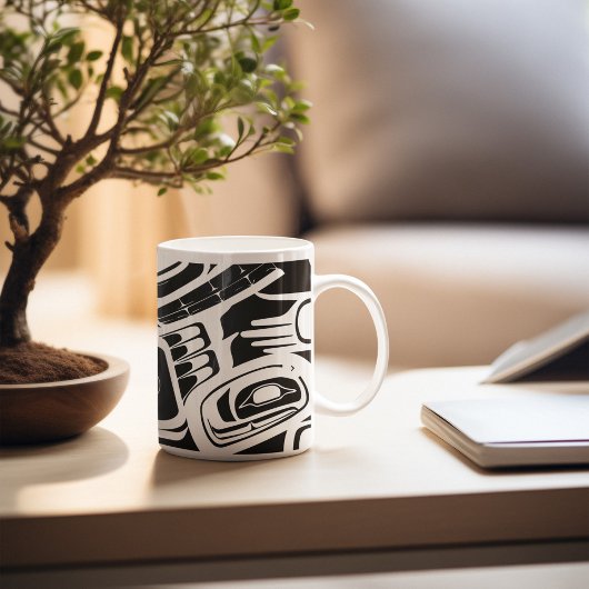 Haida Eagle Thunderbird Northwest Columbia Koffiemok