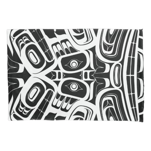 Haida Eagle Thunderbird Northwest Columbia Kussensloop (Voorkant)