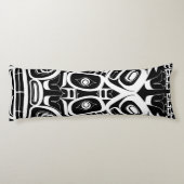 Haida Eagle Thunderbird Northwest Columbia Lichaamskussen (Achterkant)