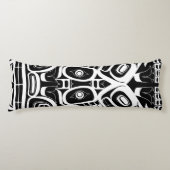 Haida Eagle Thunderbird Northwest Columbia Lichaamskussen (Voorkant)