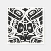 Haida Eagle Thunderbird Northwest Columbia Servet (Voorkant)
