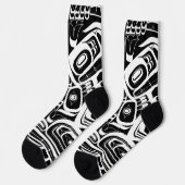 Haida Eagle Thunderbird Northwest Columbia Sokken (Links)
