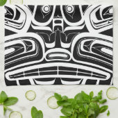 Haida Eagle Thunderbird Northwest Columbia Theedoek (Gevouwen)