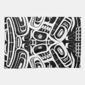 Haida Eagle Thunderbird Northwest Columbia Theedoek (Horizontaal)