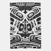Haida Eagle Thunderbird Northwest Columbia Theedoek (Verticaal)