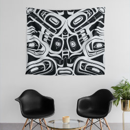 Haida Eagle Thunderbird Northwest Columbia Wandkleed