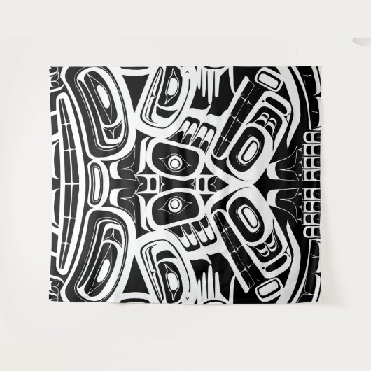 Haida Eagle Thunderbird Northwest Columbia Wandkleed (Voorkant (horizontaal))