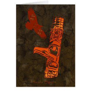 Haida Eagle & Totem Pole Art-serie