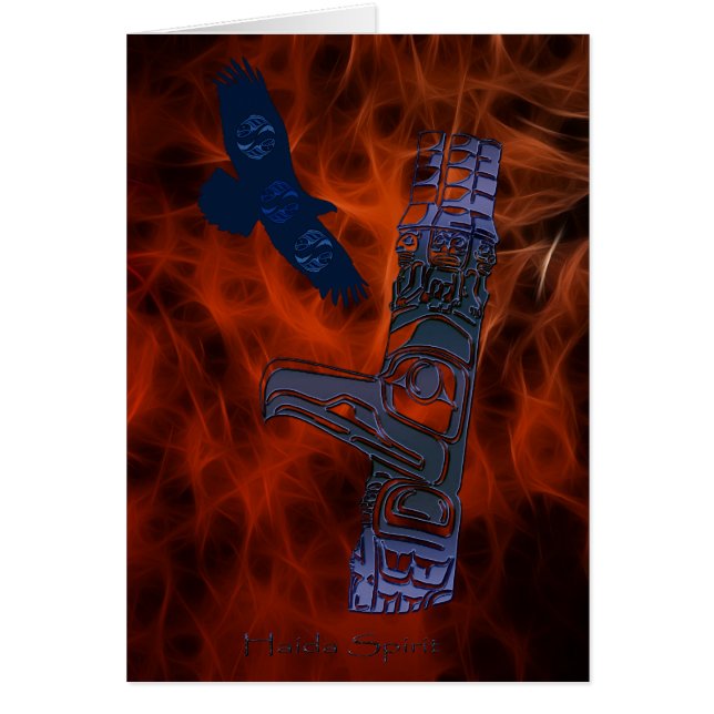 Haida Eagle & Totem Pole Art-serie (Voorkant)