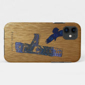 Haida Eagle & Totem Pole Native Art Case-Mate iPhone Case (Achterkant (horizontaal))
