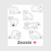 Haida Ermines Sticker (Vel)