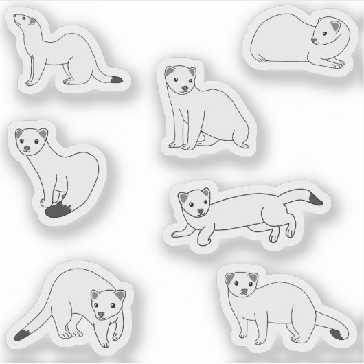 Haida Ermines Sticker (Voorkant)