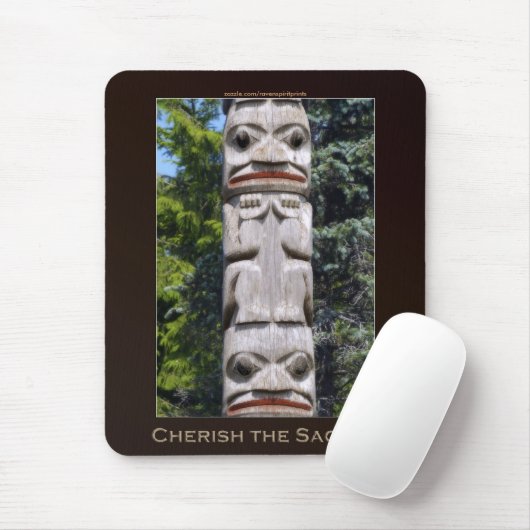 Haida First Nations Totem pole Mousepad Muismat (Met muis)
