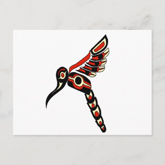 Haida Humming Bird Briefkaart (Voorkant)