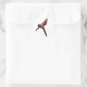 Haida Humming Bird Ronde Sticker (Tas)