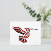 haida hummingbird briefkaart (Staand voorkant)