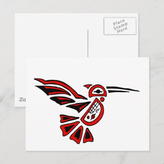 haida hummingbird briefkaart (Voorkant / Achterkant)