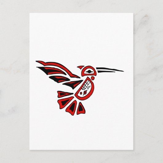 haida hummingbird briefkaart (Voorkant)