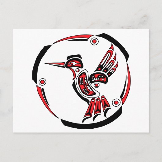 Haida Hummingbird Briefkaart (Voorkant)