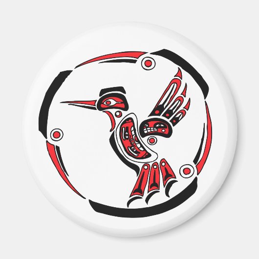 Haida Hummingbird Magneet (Voorkant)